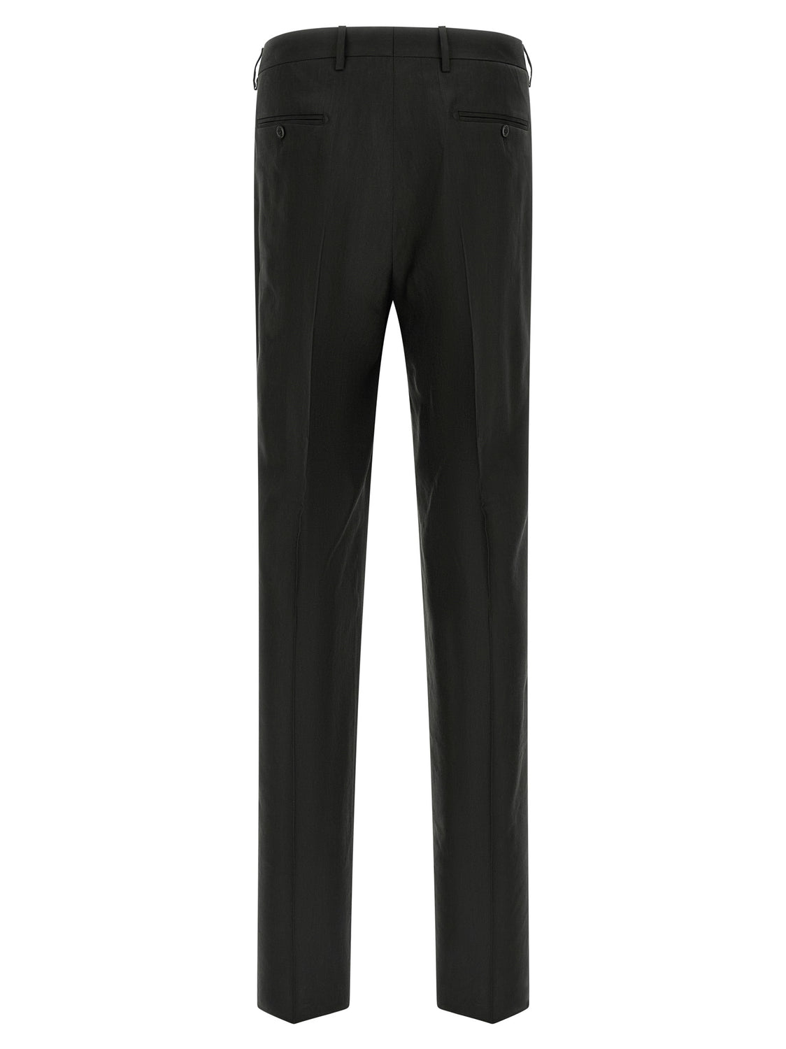 Black Linen Two-Piece Suit