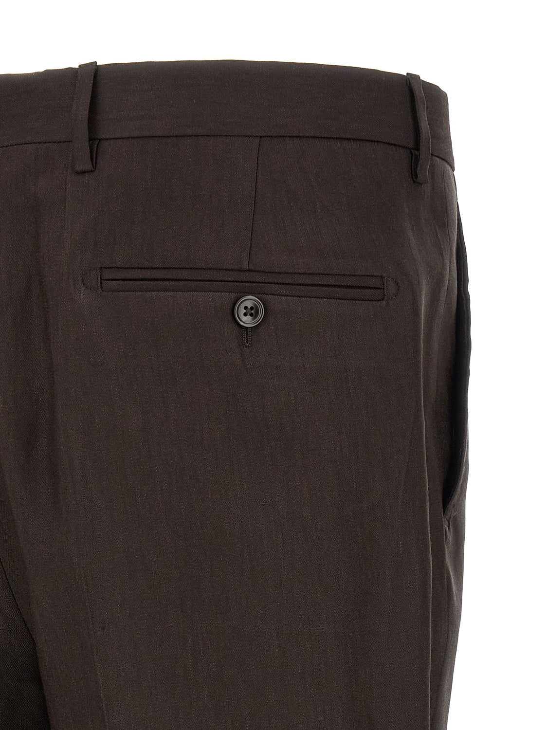 Brown Linen Two-Piece Suit
