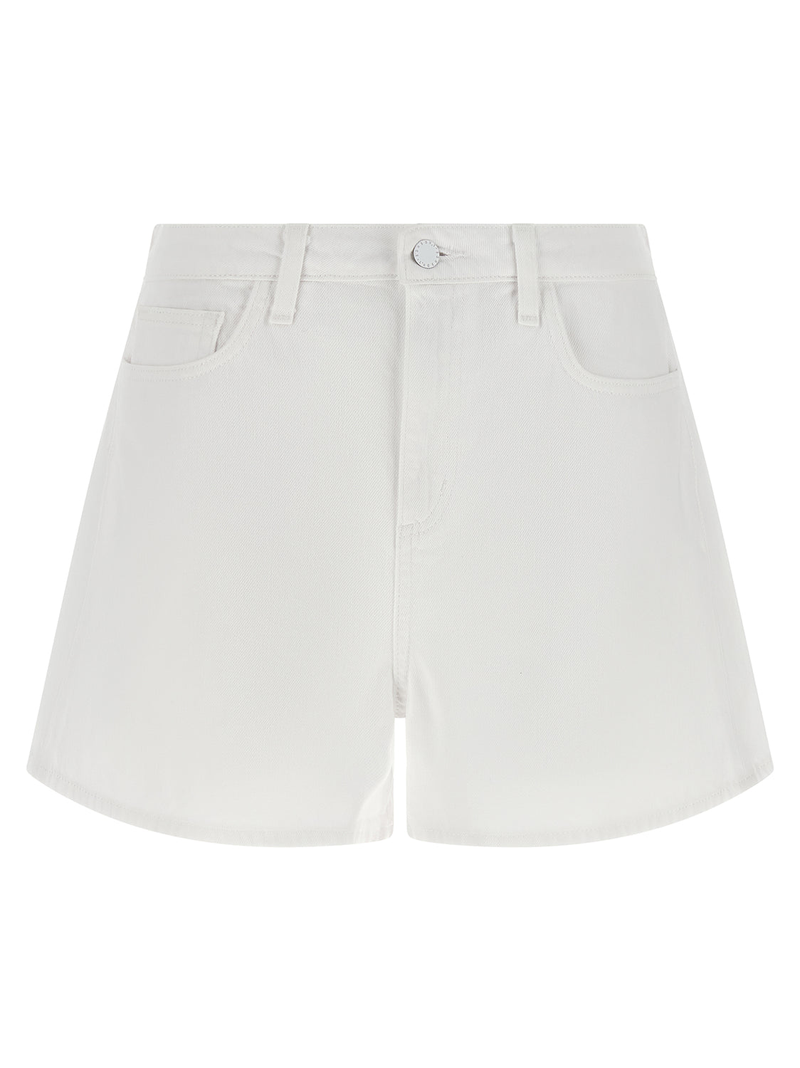White Cotton Bermuda Shorts