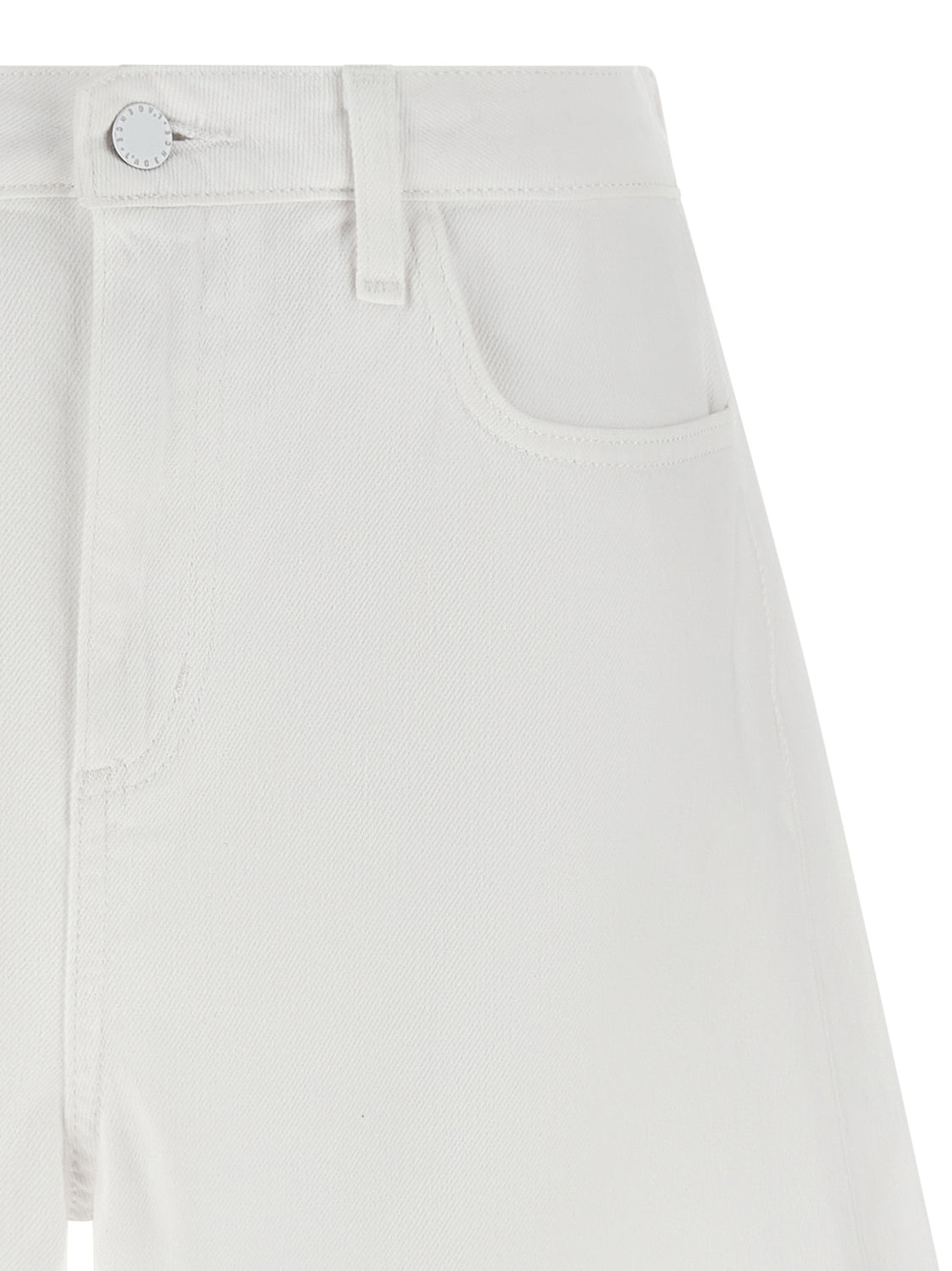 White Cotton Bermuda Shorts