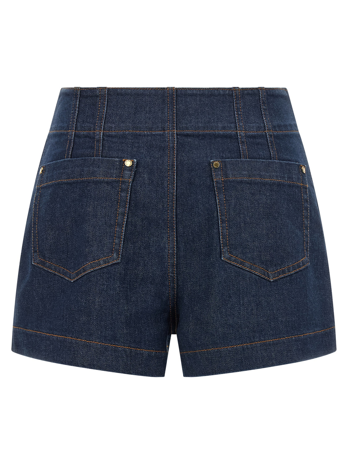 Blue Cotton Bermuda Shorts