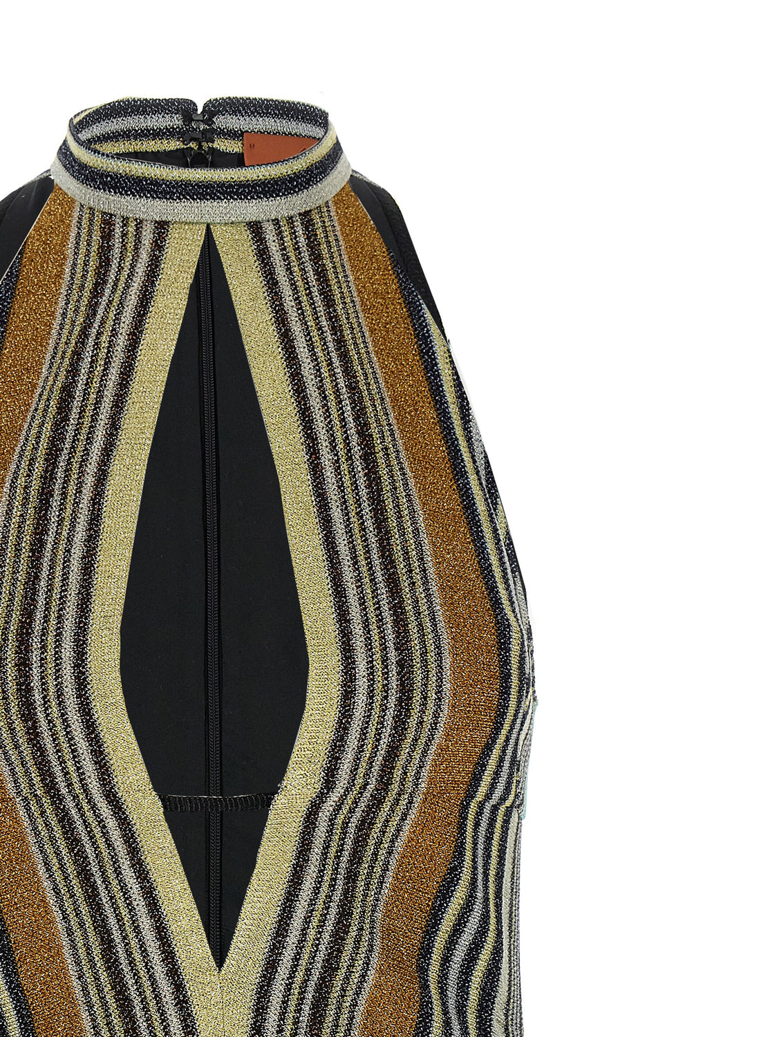 Multicolor Viscose Short Dress
