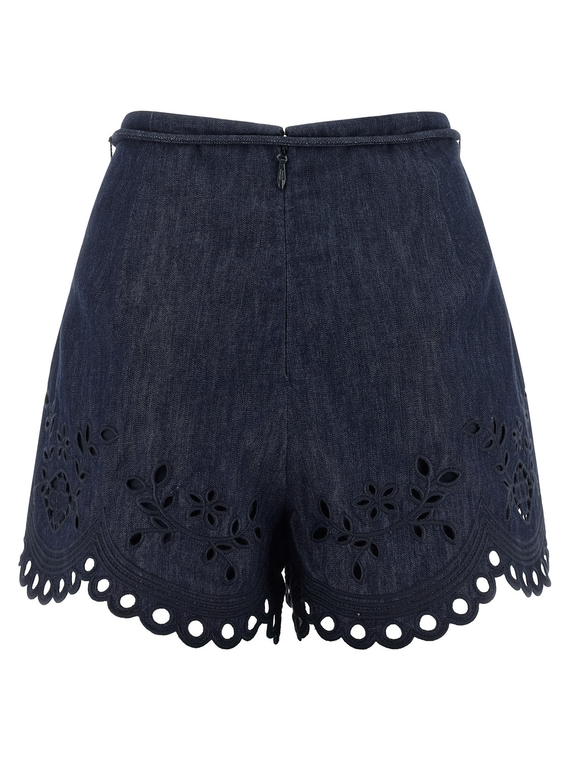 Blue Cotton Bermuda Shorts