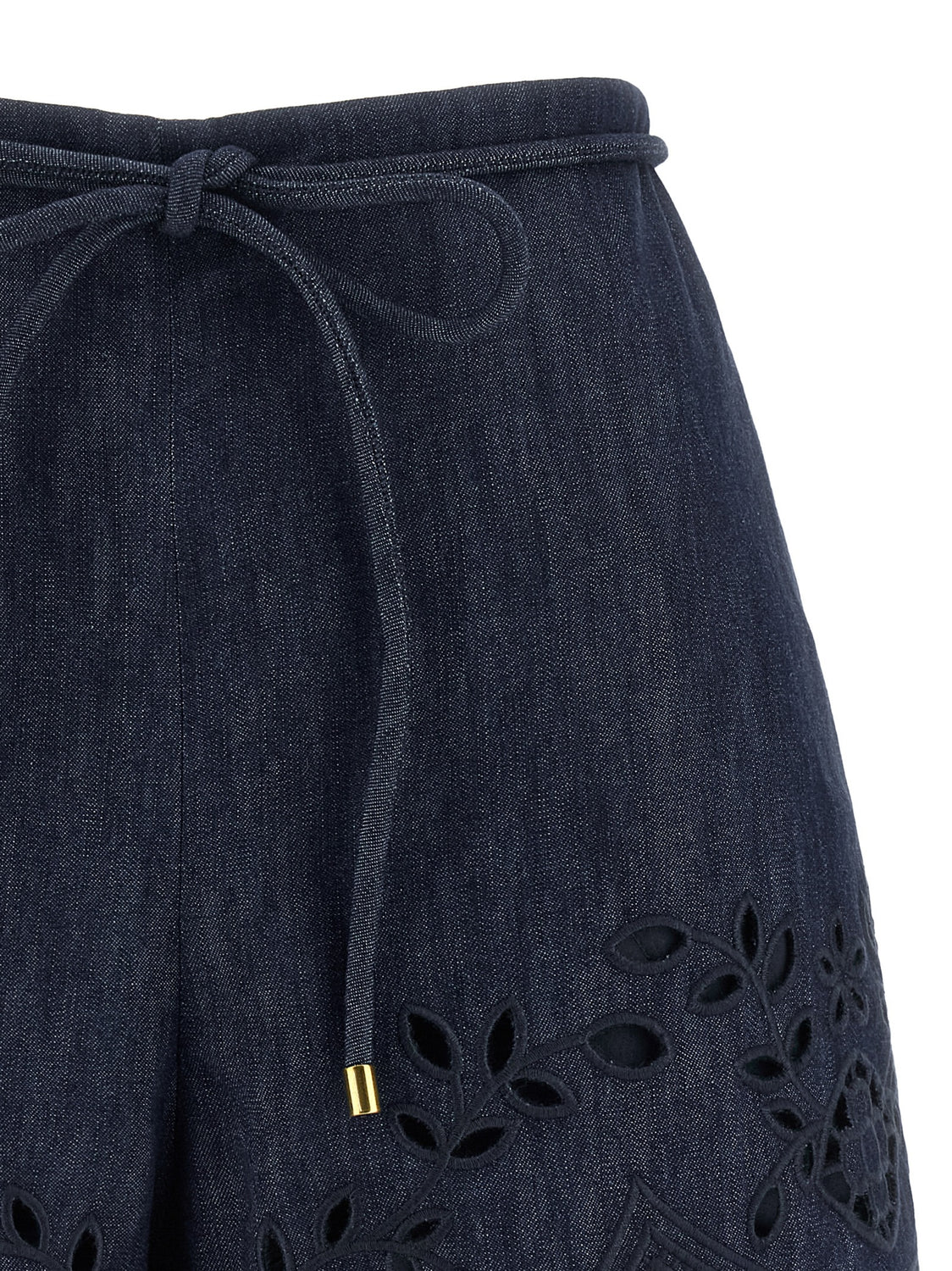 Blue Cotton Bermuda Shorts