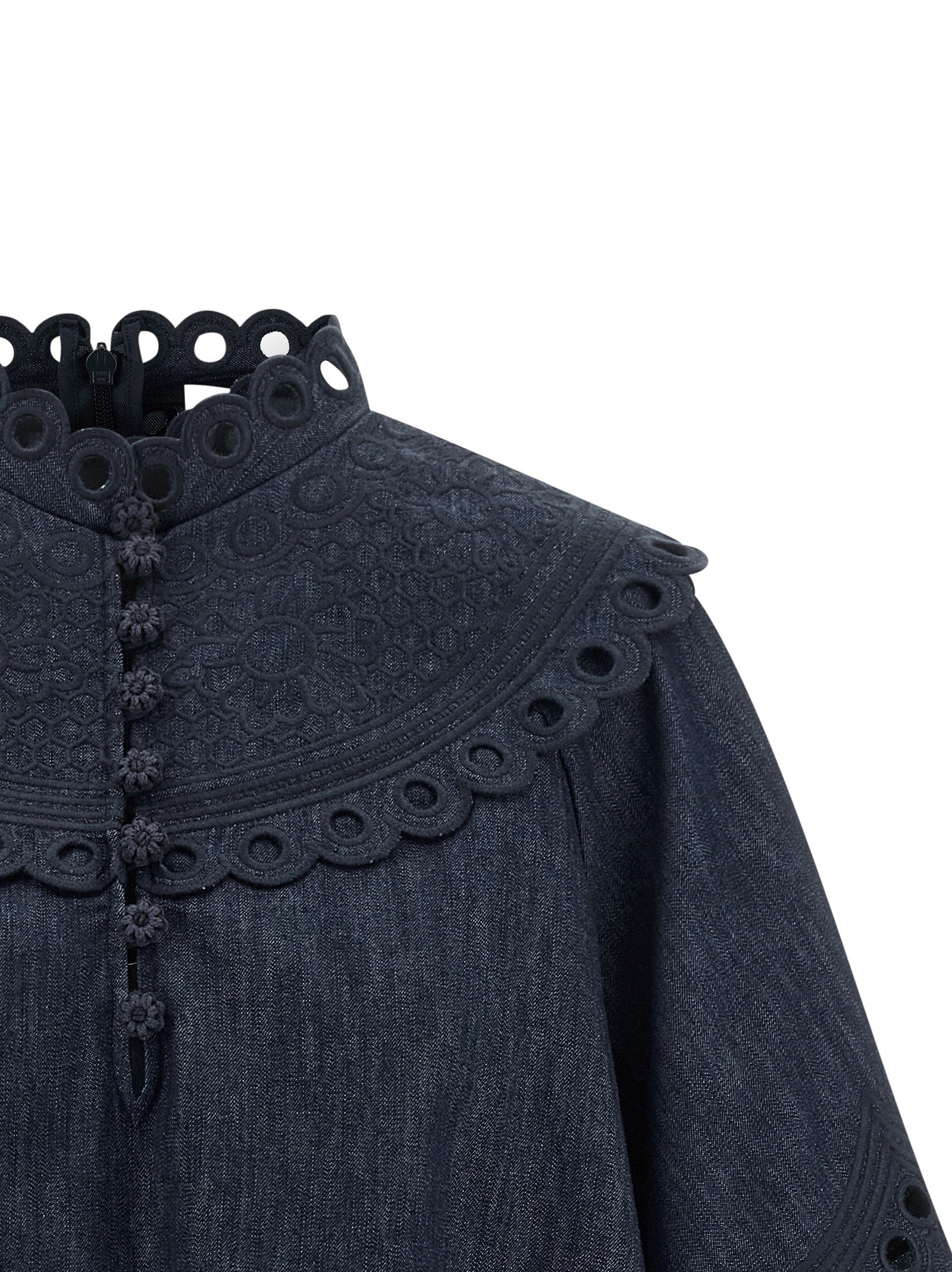 Blue Cotton Blouse