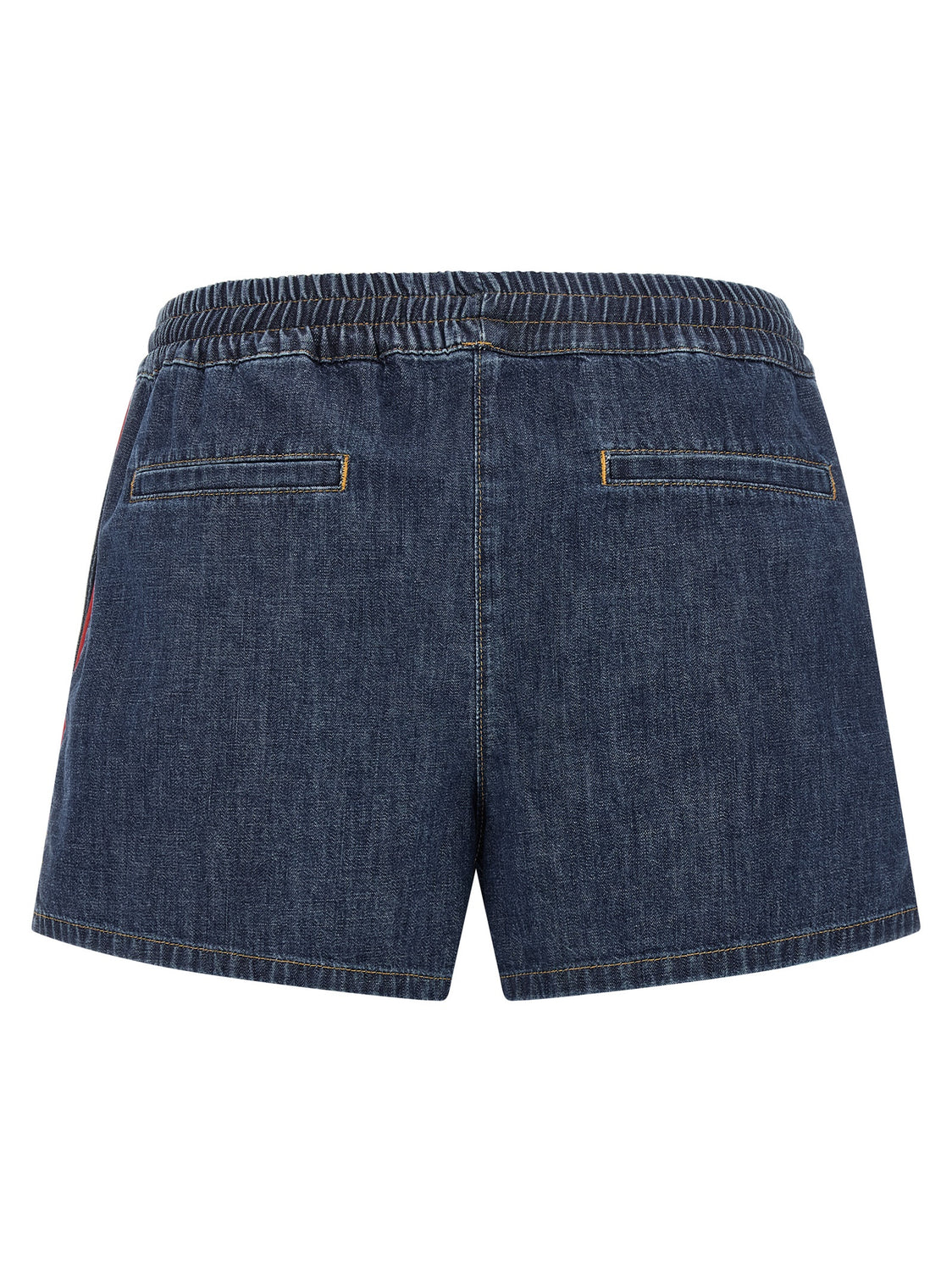 Blue Cotton Bermuda Shorts
