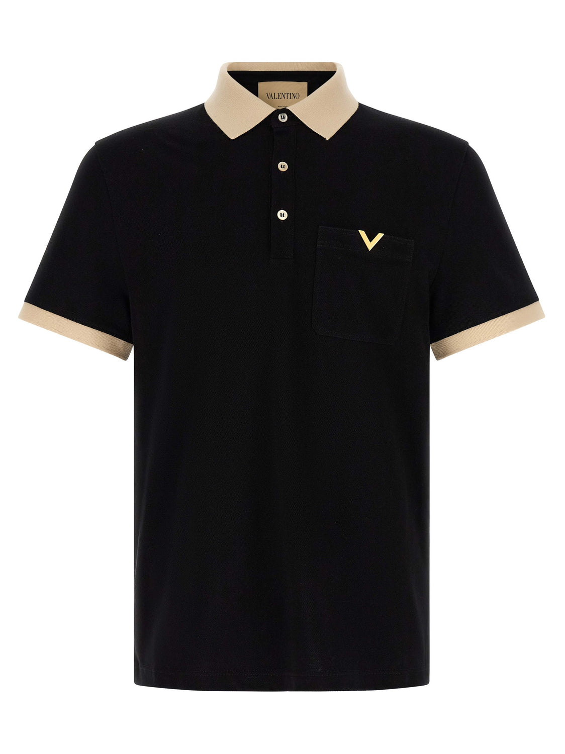Bicolor Cotton Polo Shirt