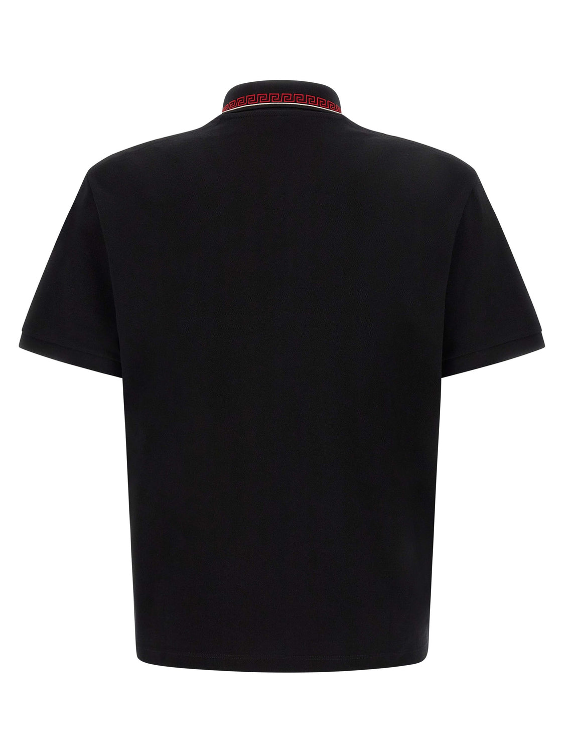Black Cotton Polo Shirt