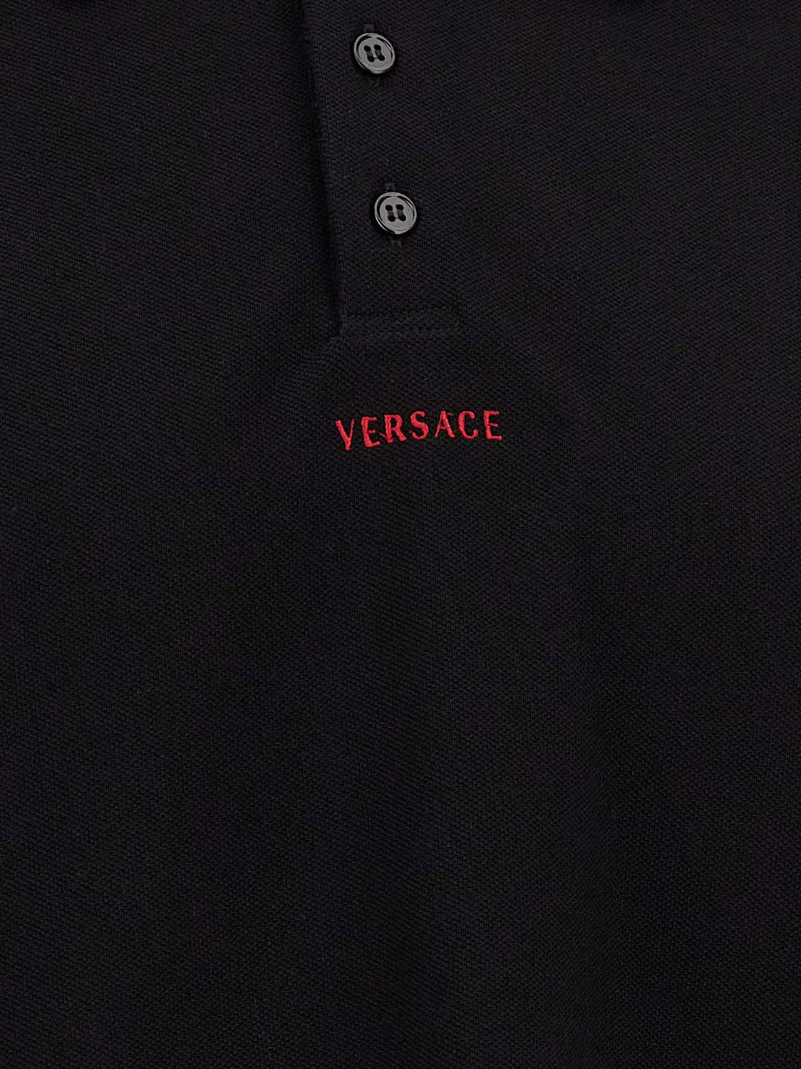 Black Cotton Polo Shirt