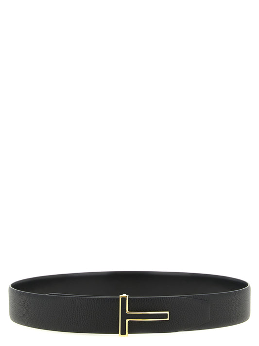 Black Calfskin Regular Belt