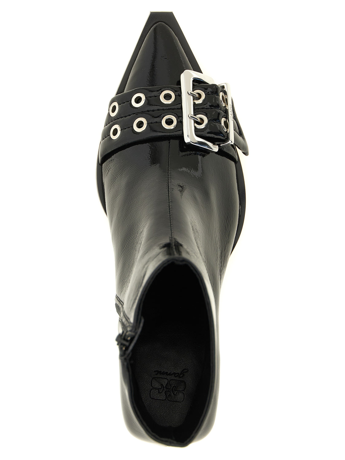 Black Polyethylene Ankle Boots