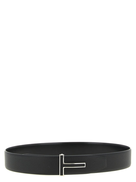 Black Calfskin Regular Belt