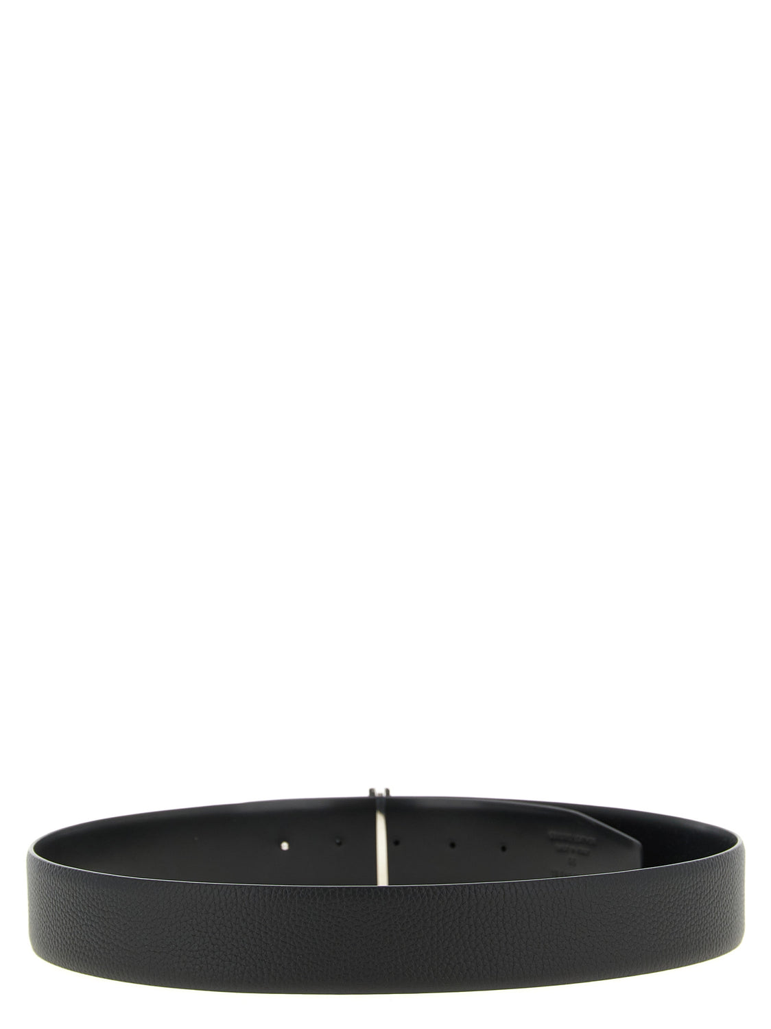 Black Calfskin Regular Belt