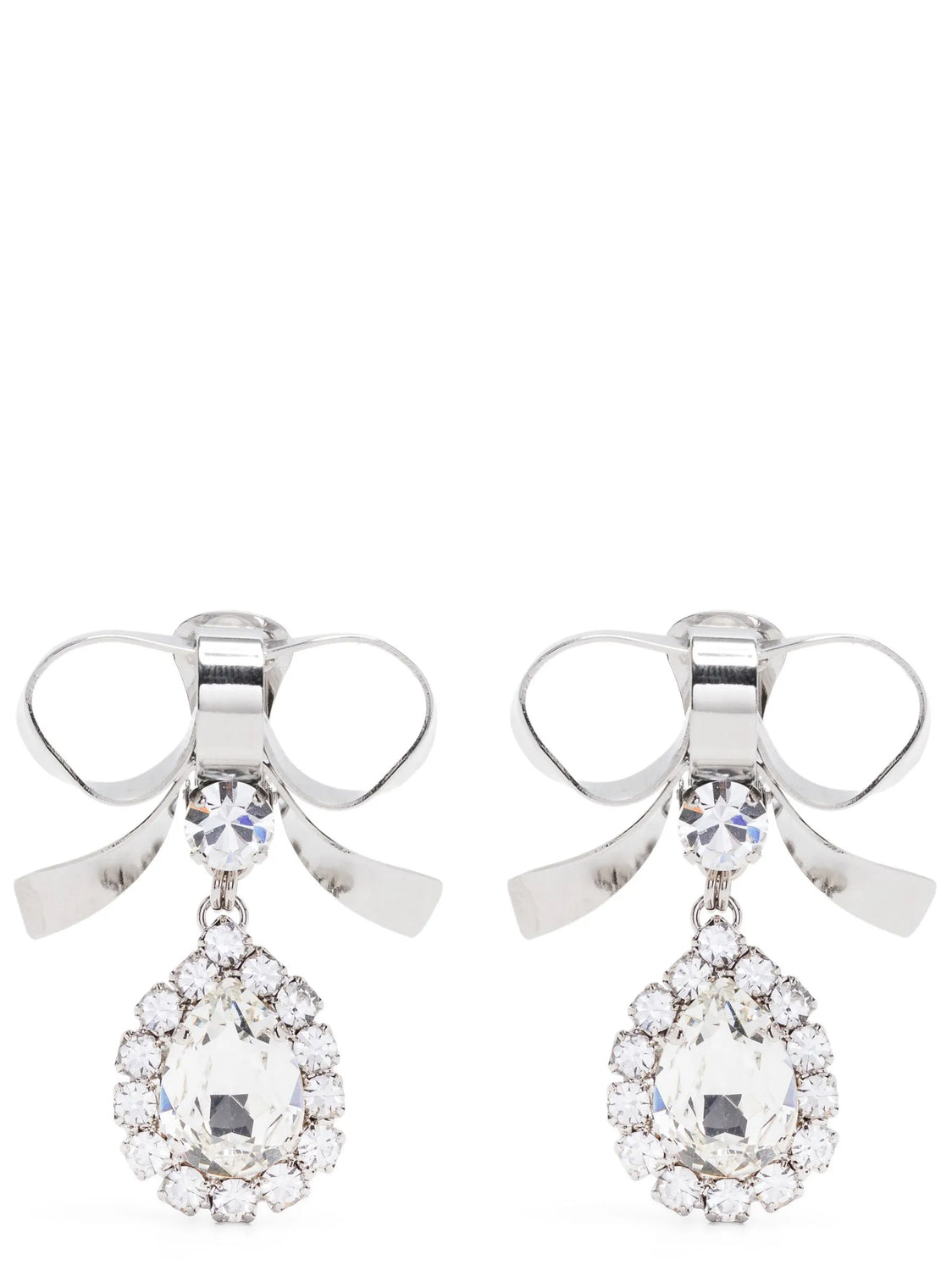 Silver Glass Earrings