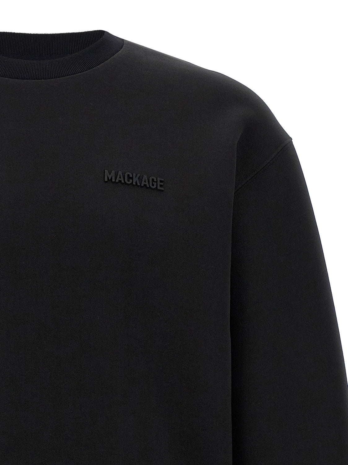 Black Cotton Sweatshirt