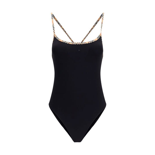 Black Polyamide One-Piece Swimsuit