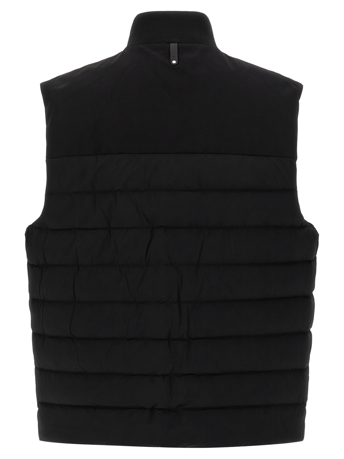 Black Nylon Sleeveless Jacket