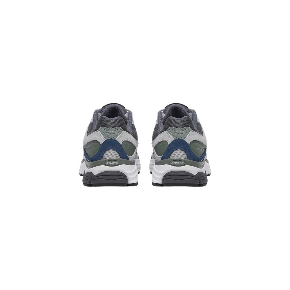 Gray Synthetic Athletic Sneakers