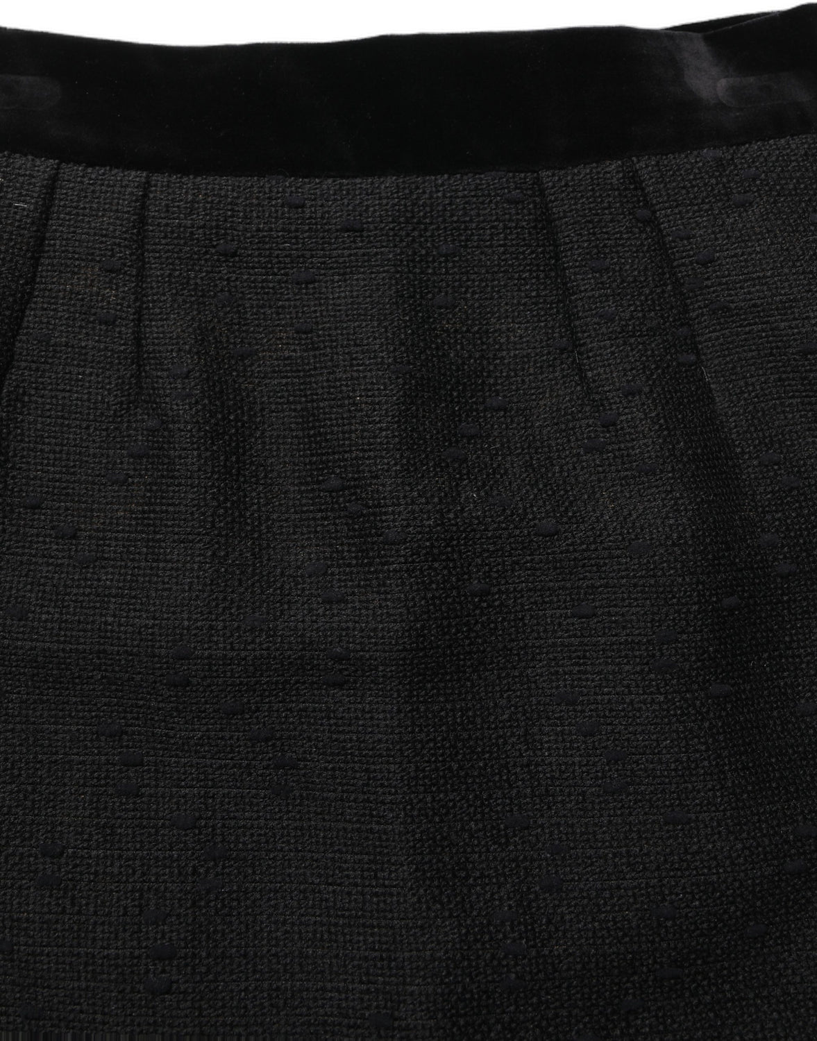 Black High Waist Pencil Cut Knee Length Skirt