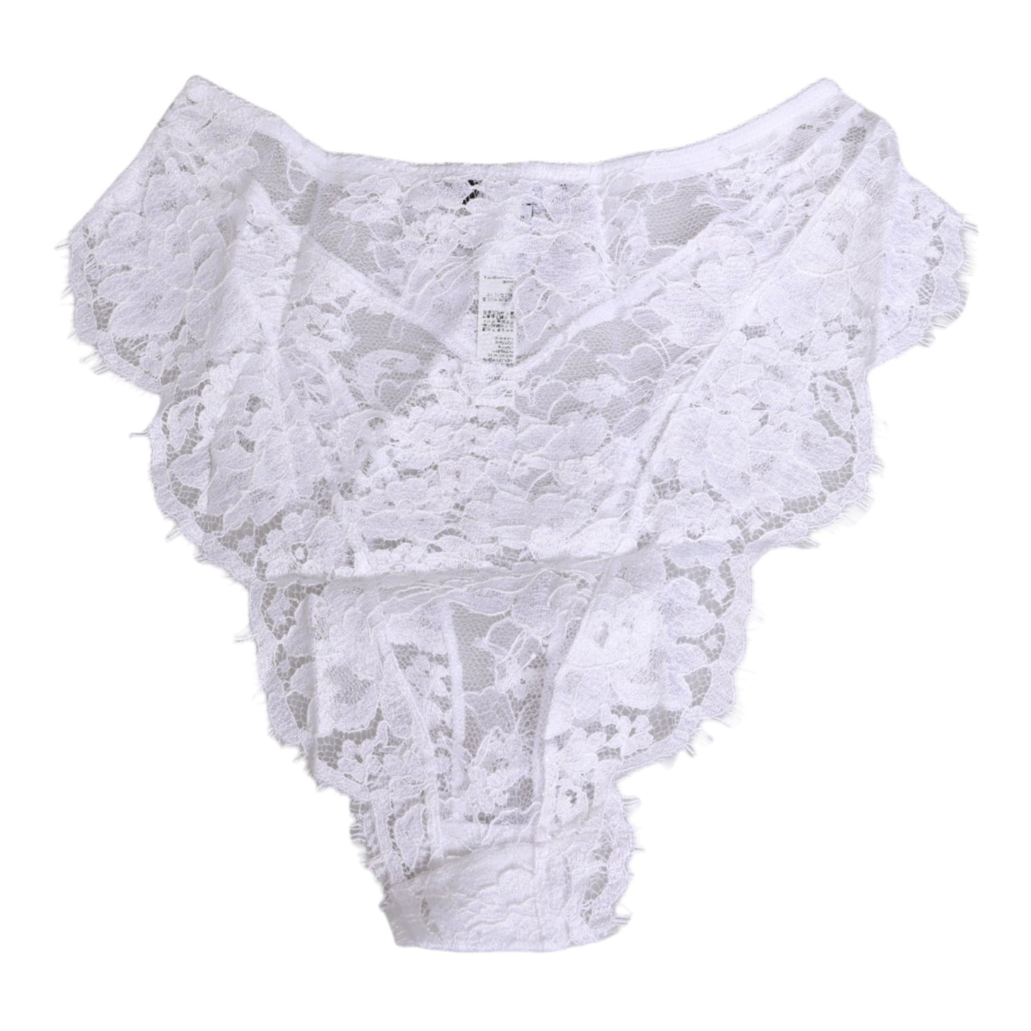 White Floral Lace Low Rise Panty Underwear