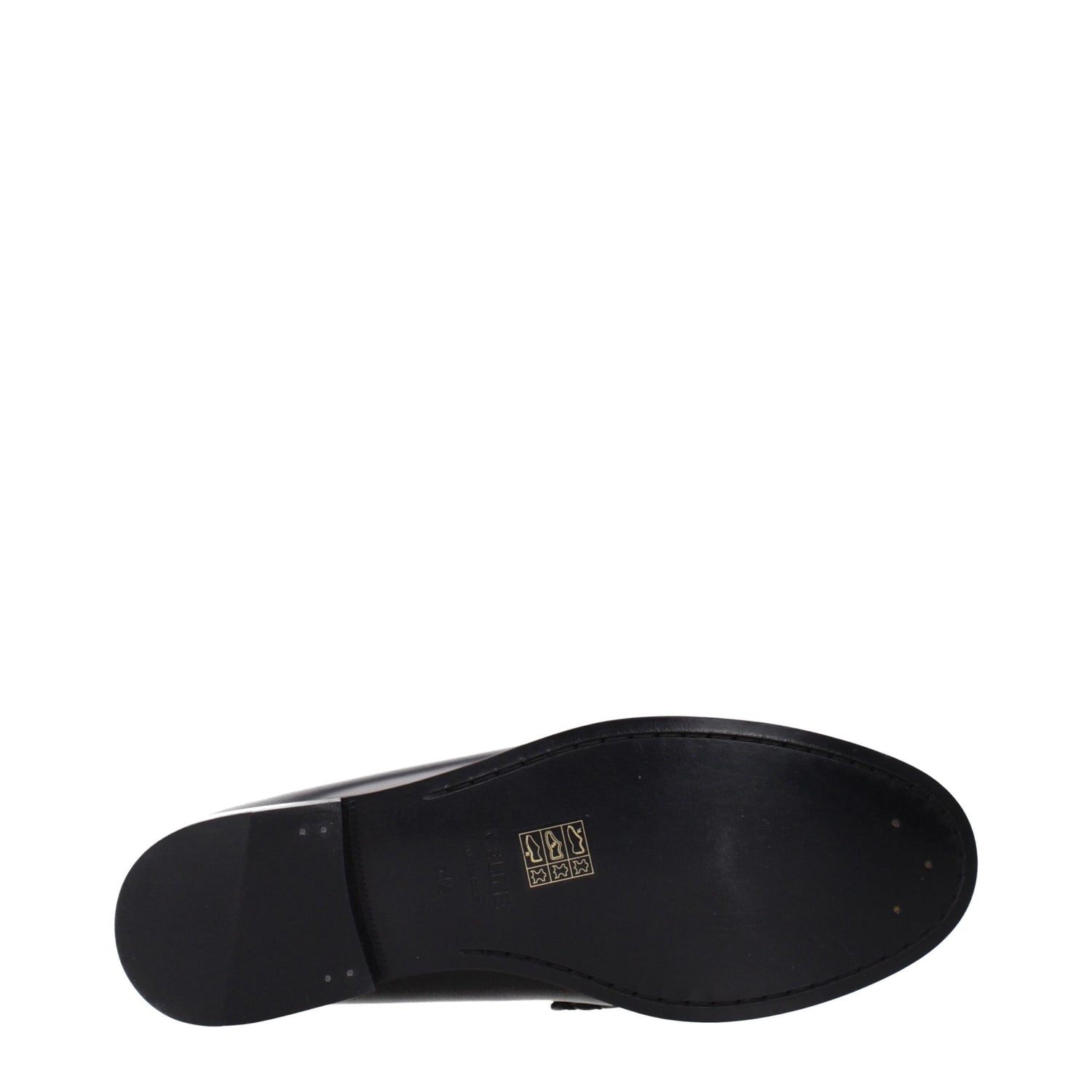 Black Leather Slip-On Loafers