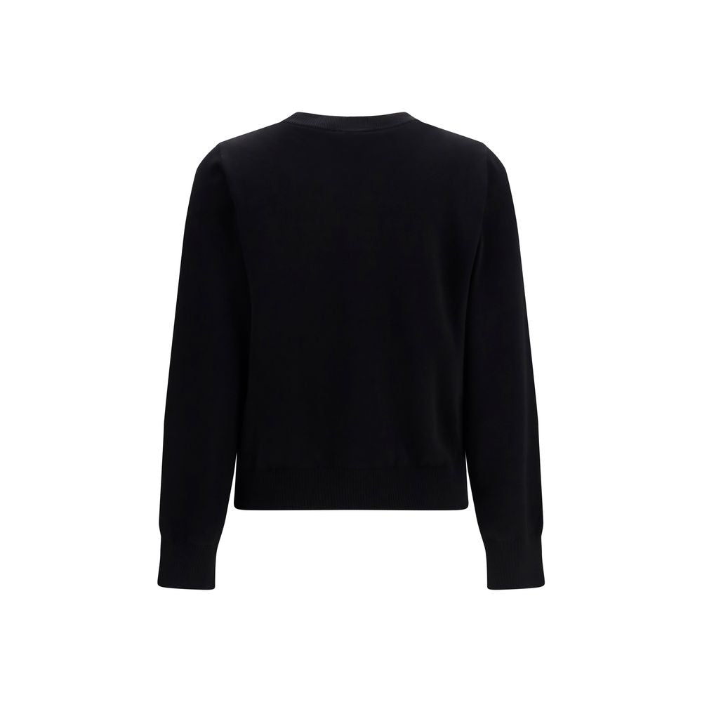 Black Cotton Sweatshirt