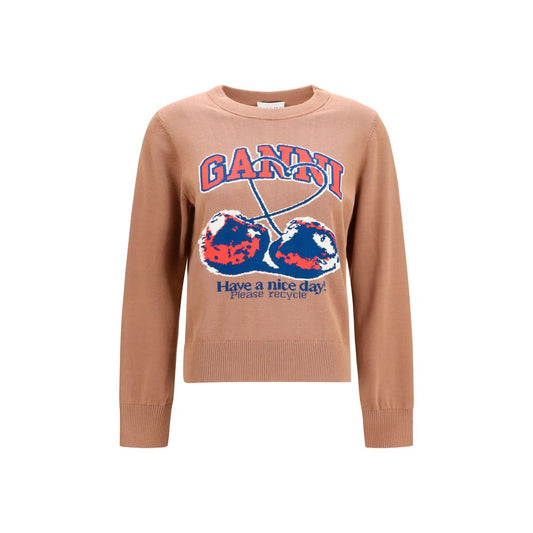 Beige Cotton Sweatshirt