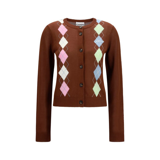 Brown Cotton Cardigan