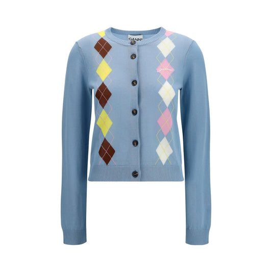 Blue Cotton Cardigan