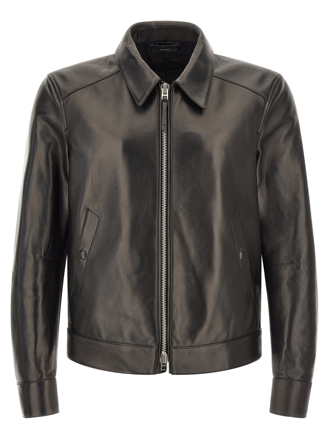 Black Lamb Leather Leather Jacket
