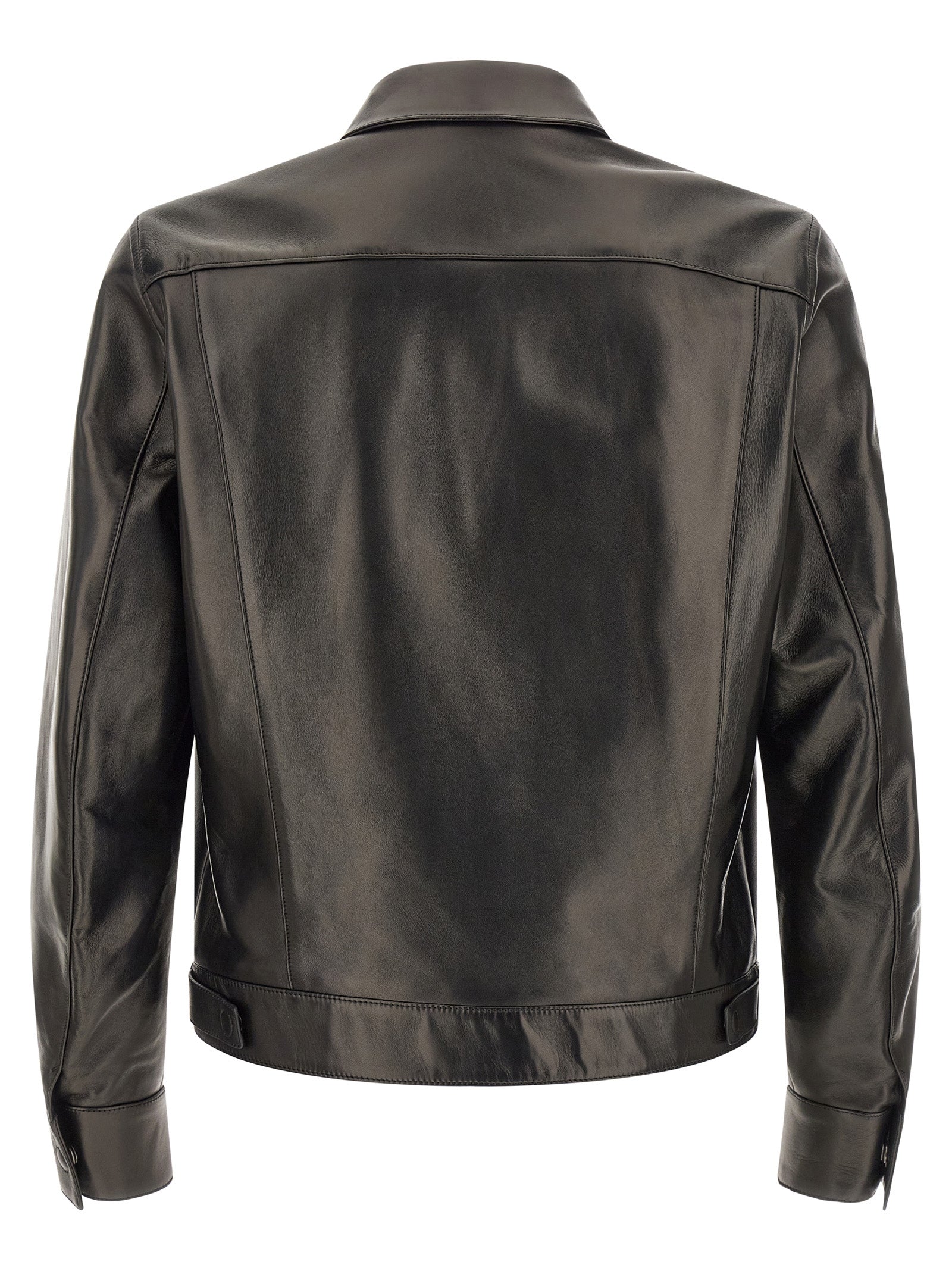 Black Lamb Leather Leather Jacket