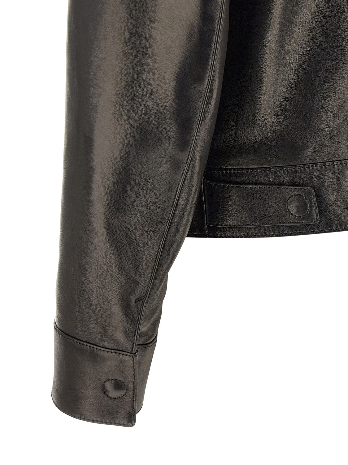 Black Lamb Leather Leather Jacket
