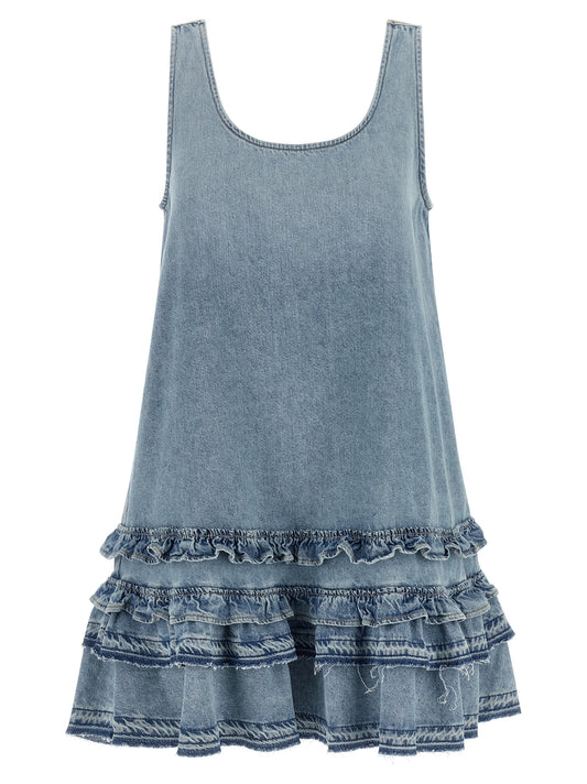 Blue Organic Cotton Short Dress