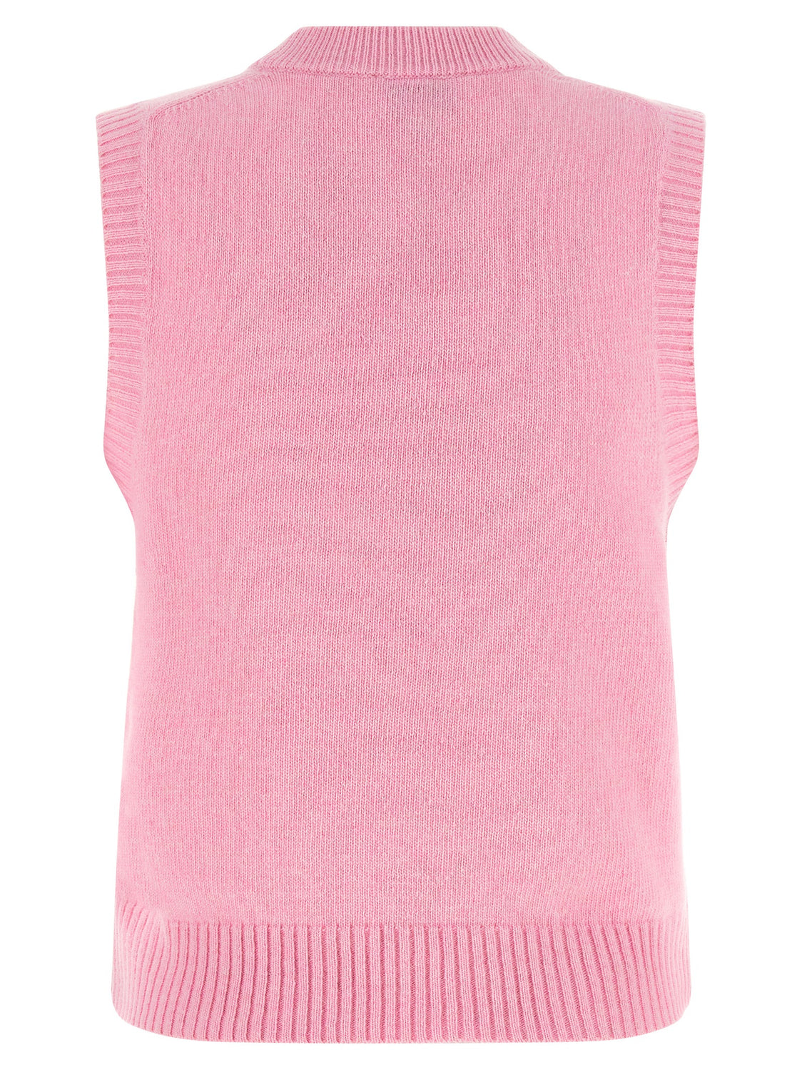 Multicolor Wool Sleeveles Sweater