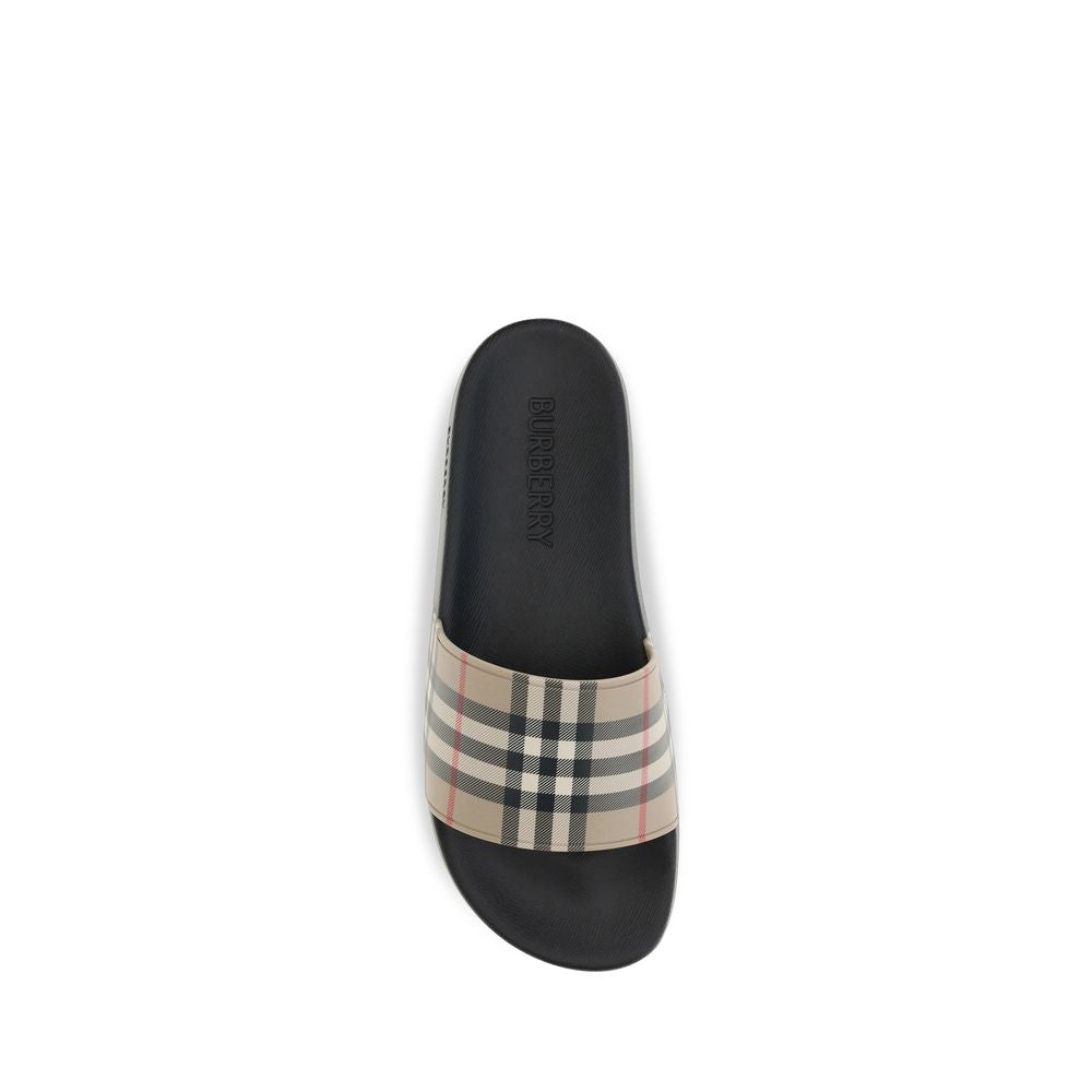 Black Rubber Slides