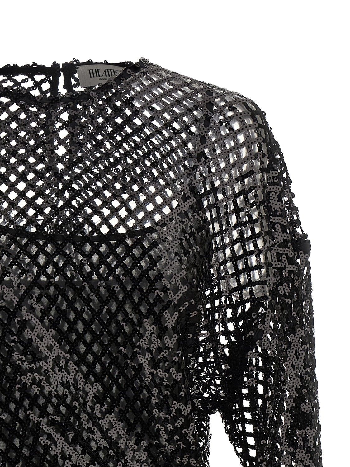 Black Polyester Short Dress