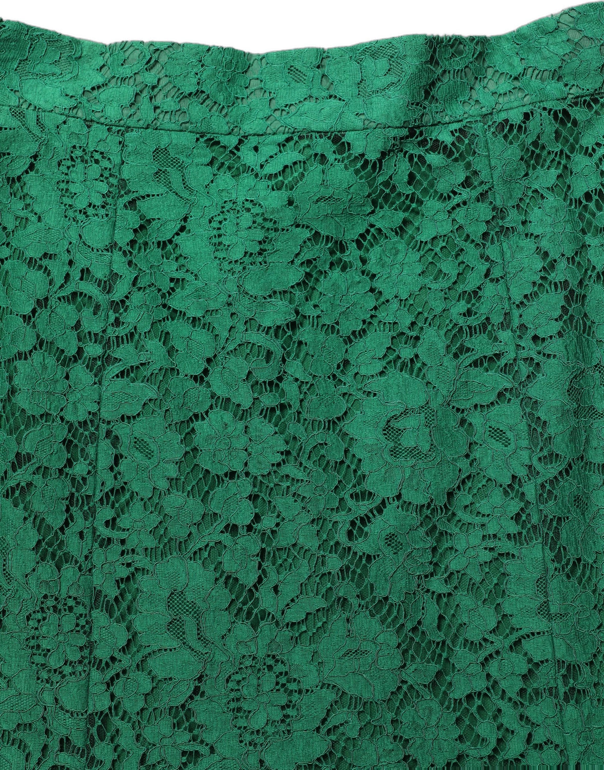 Green Lace High Waist Mermaid Midi Skirt