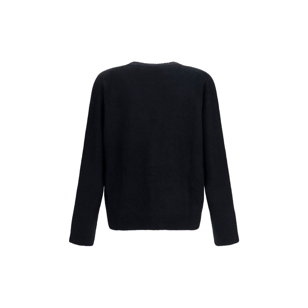 Black Alpaca Vicugna Pacos Cardigan
