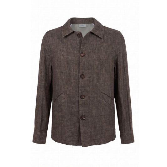 Grey Linen Men's Jacket