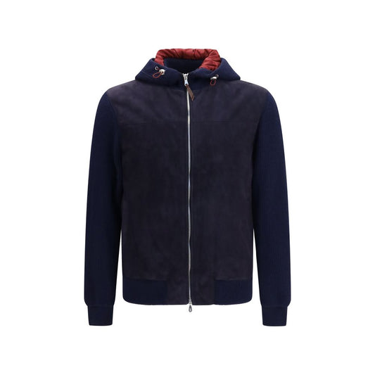 Blue Wool Oves Aries Full-Length Jacket