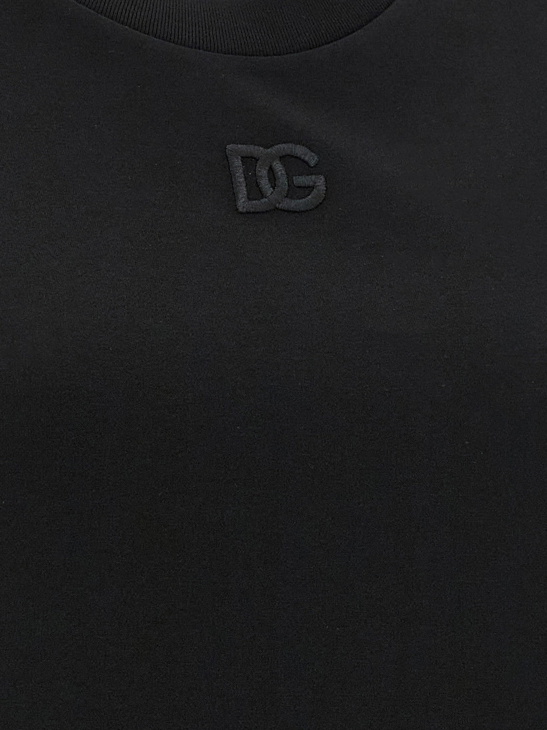 Black Cotton Sleeveles T-Shirt