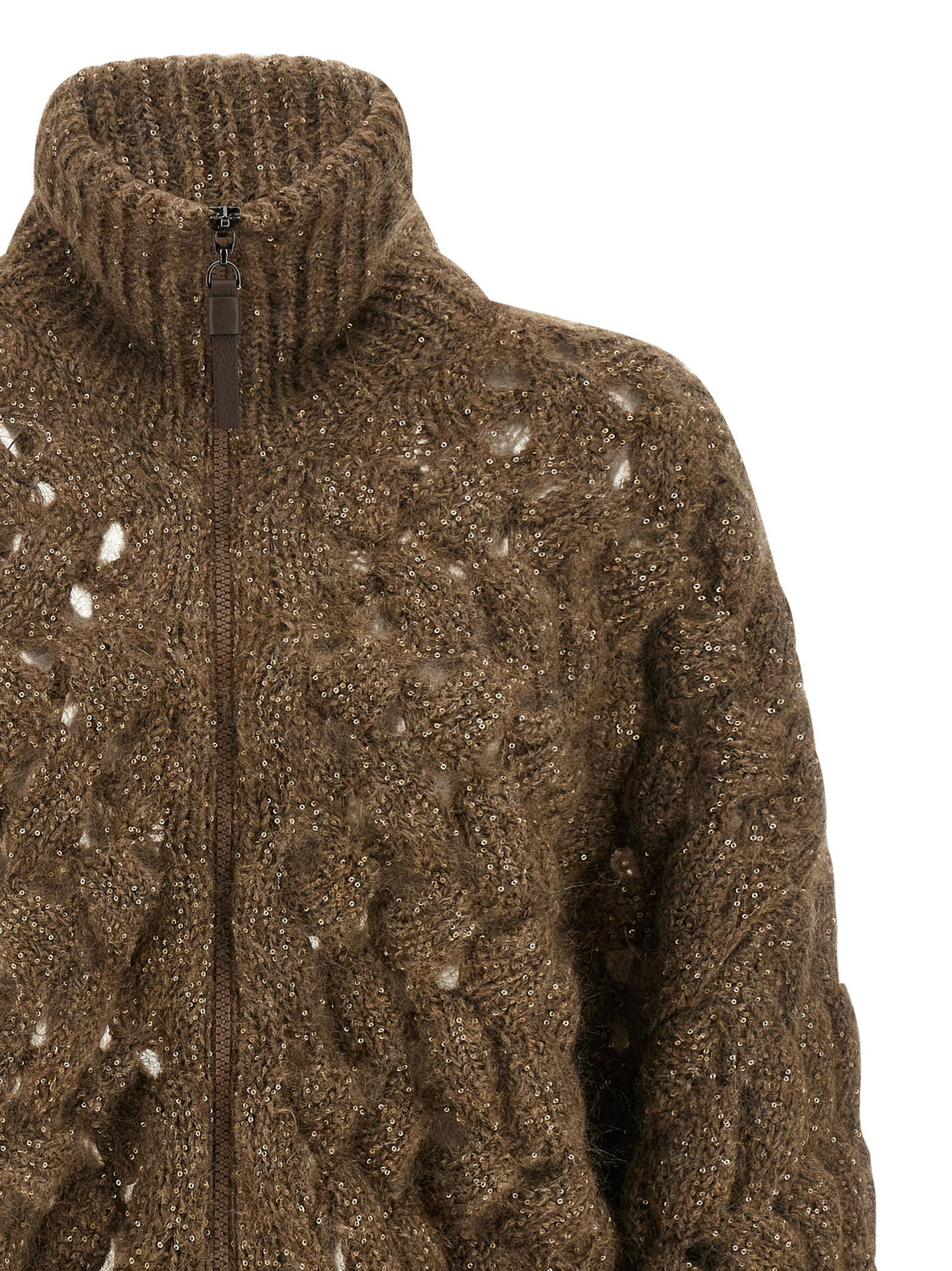 Brown Wool Cardigan