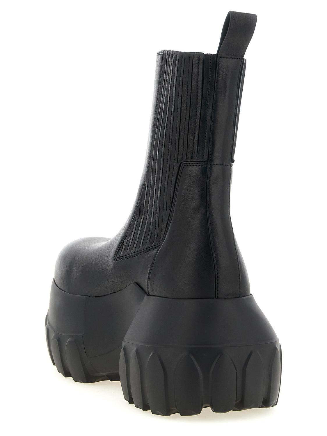 Black Ramie Ankle Boots