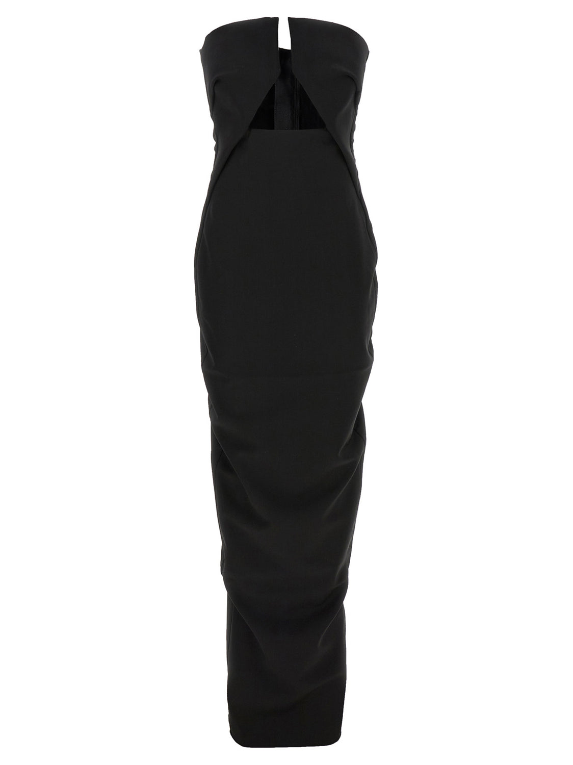 Black Wool Long Dress