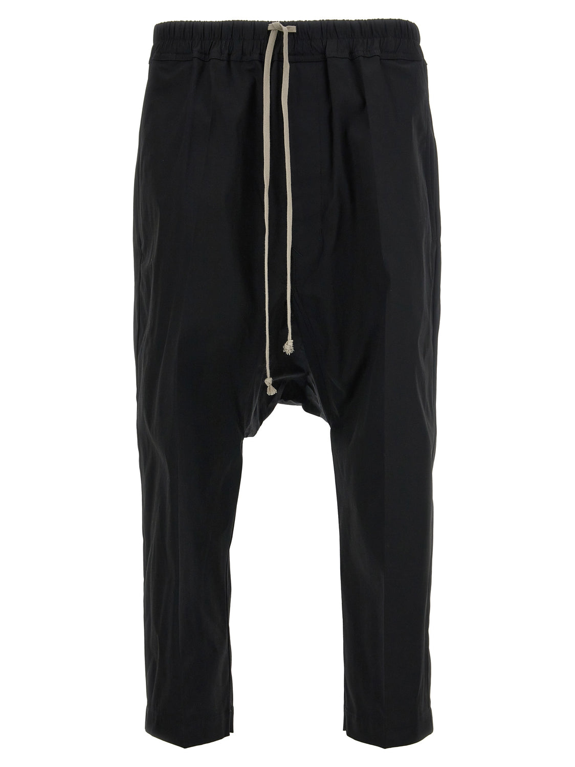 Black Cotton Casual Pants