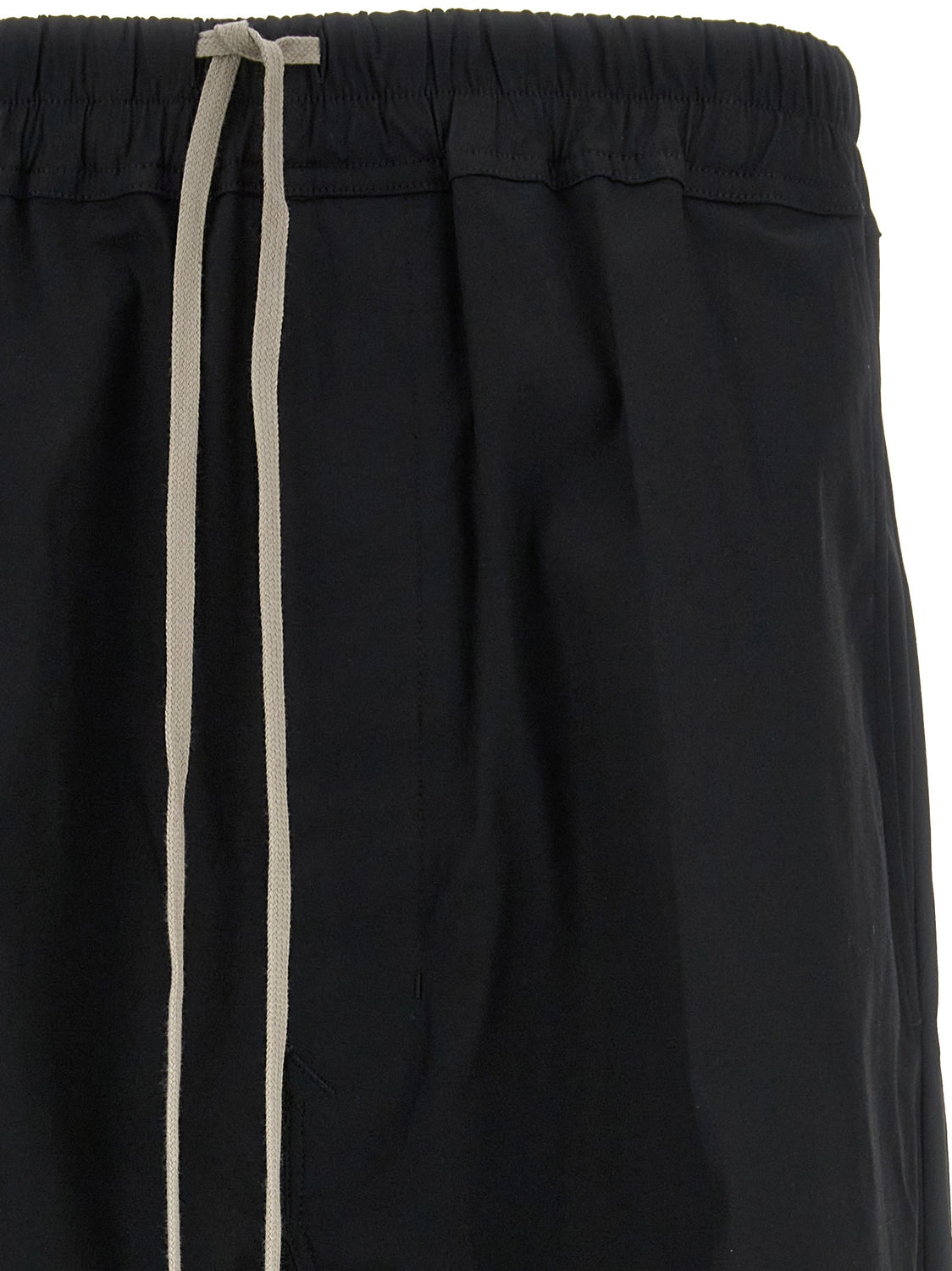 Black Cotton Casual Pants