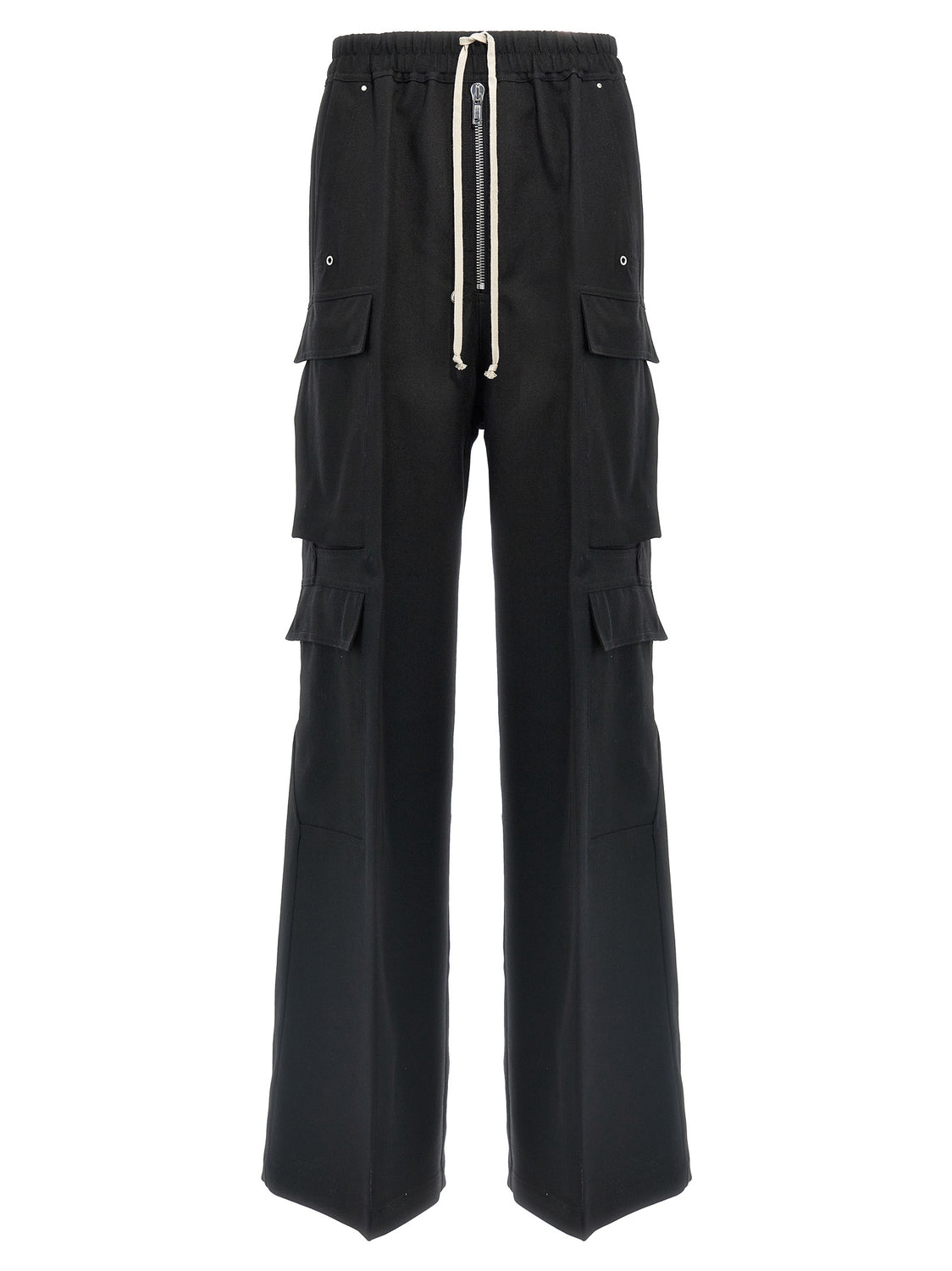 Black Wool Cargo Pants