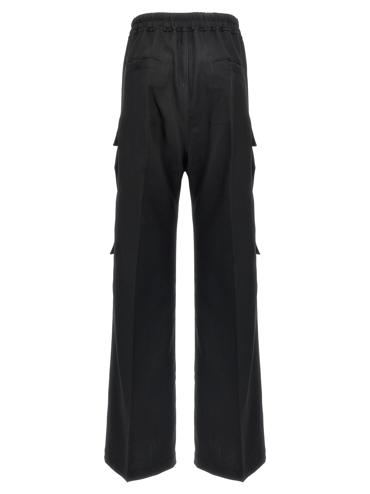 Black Wool Cargo Pants