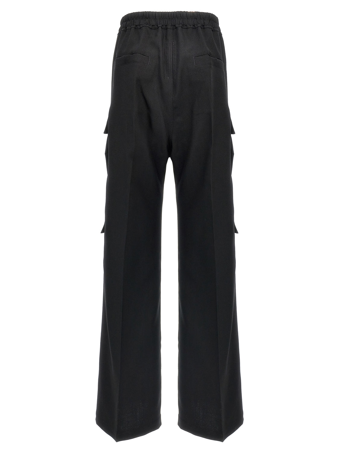 Black Wool Cargo Pants
