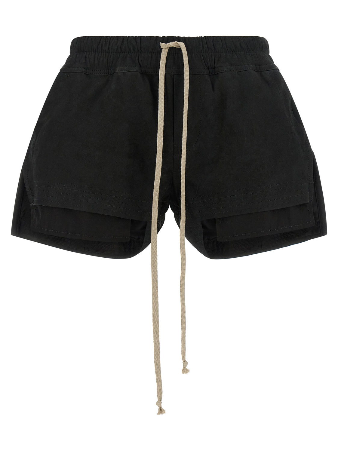 Black Lamb Leather Bermuda Shorts
